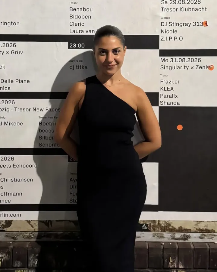 Benabou at Tresor before her set on 15th August 2026