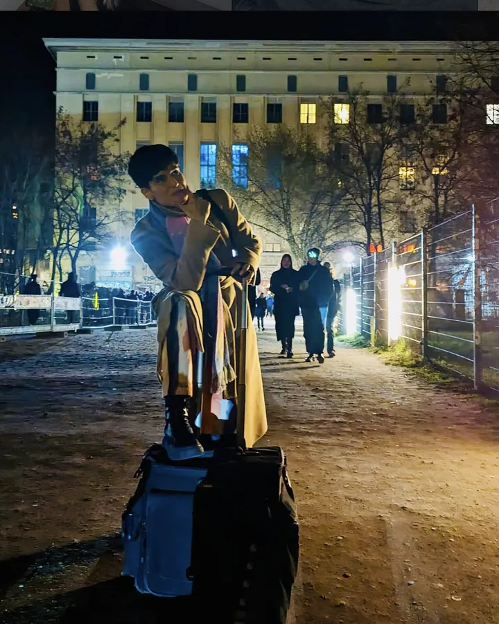 Katy de Jesus in front of Berghain Berlin in March 2024
