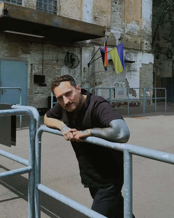 Christoph Faust outside K41 in Kyiv in July 2026