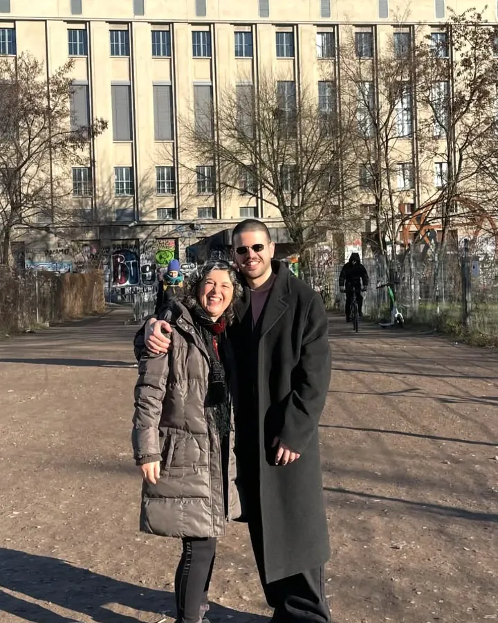 Pink Concrete with his Mum outside Berghain January 2025