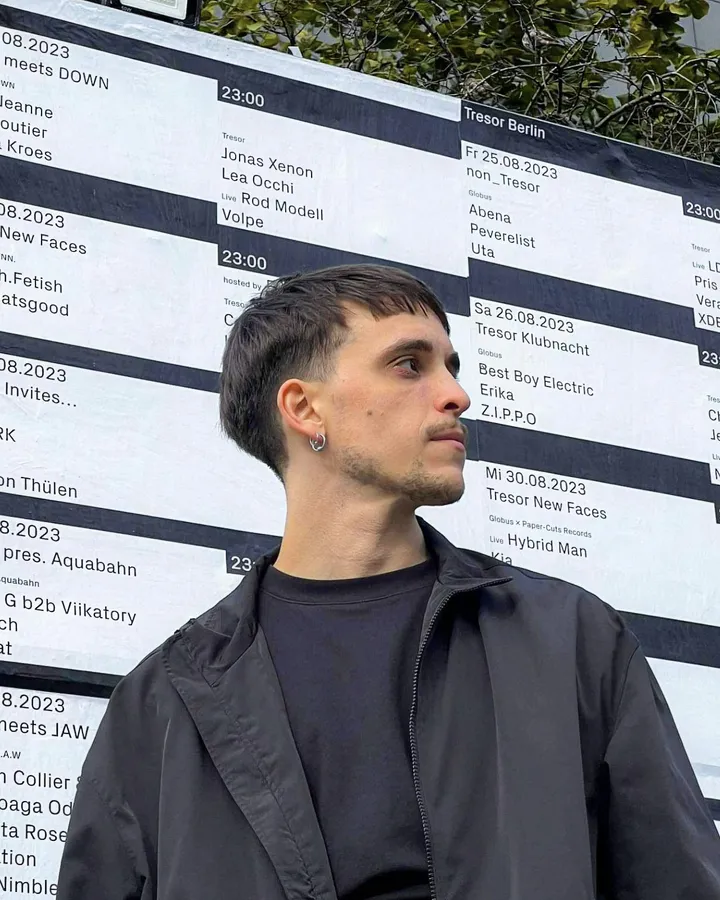 Volpe at Tresor for his debut on 12 August 2023 where he played with Rod Modell, Lea Occhi and Jonas Xenon