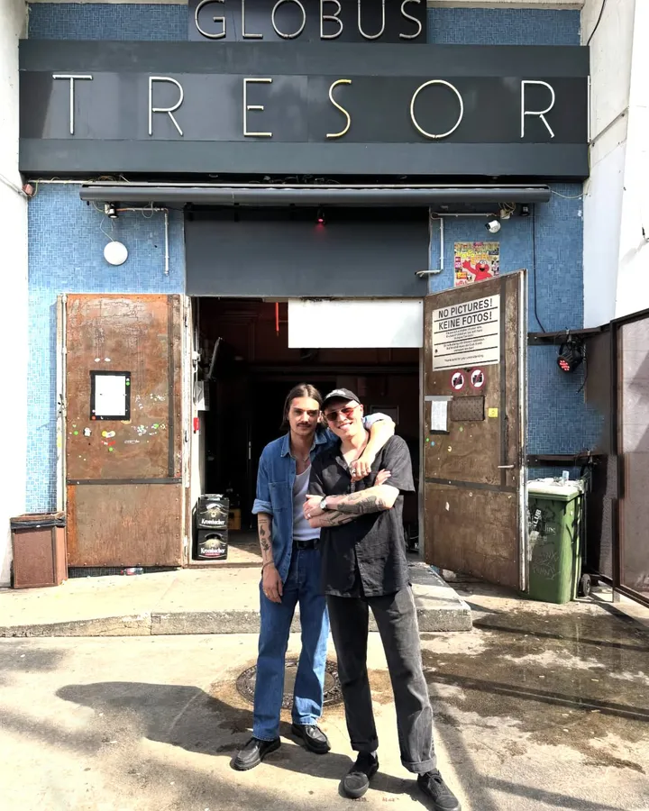 Mython outside of Tresor before playing on 8th August 2025