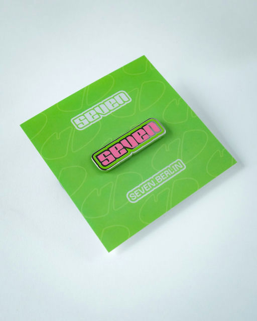 Enamel Pin - Pink SEVEN Wordmark