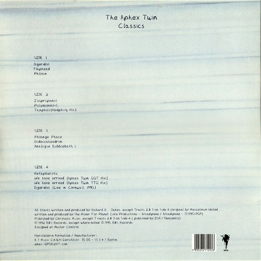 Aphex Twin – Aphex Twin Classics, image 2